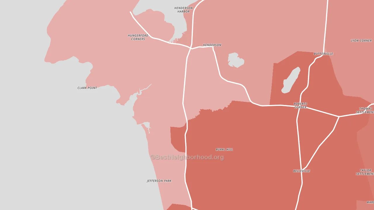 13650, NY block-group political-lean map