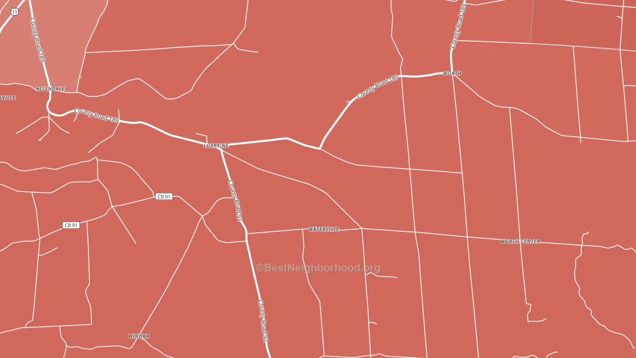 13659, NY block-group political-lean map