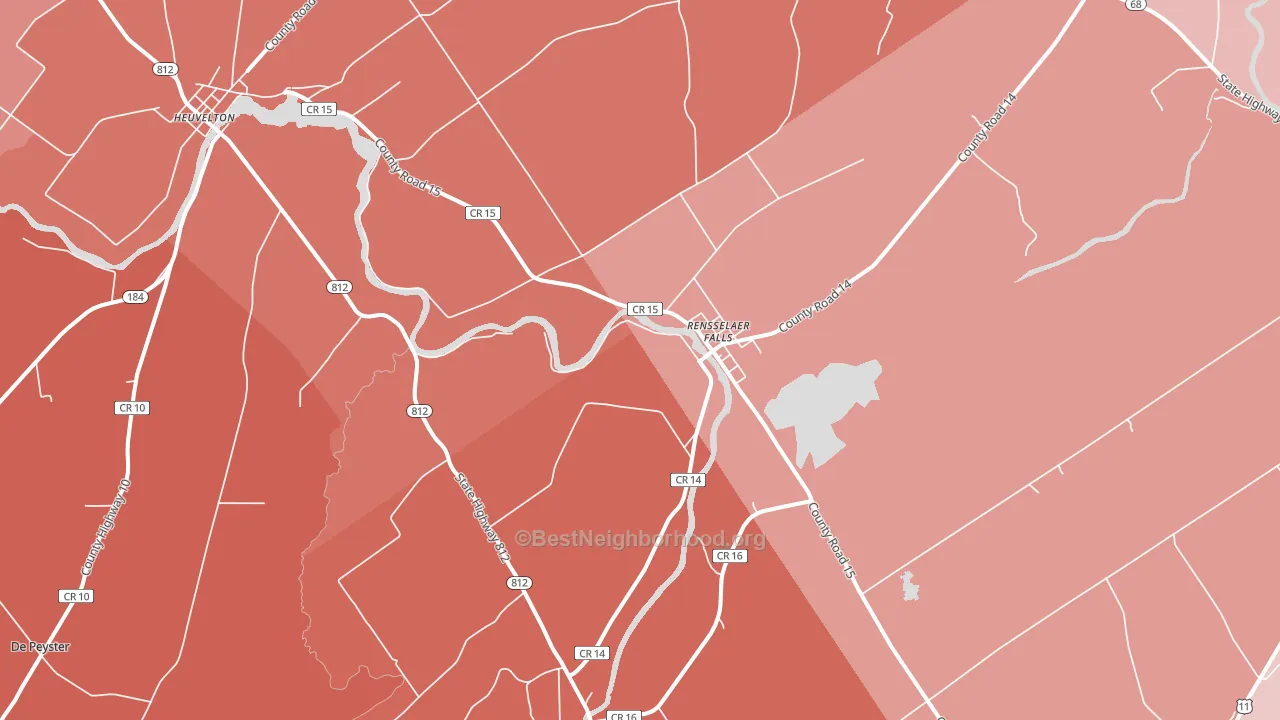 13680, NY block-group political-lean map