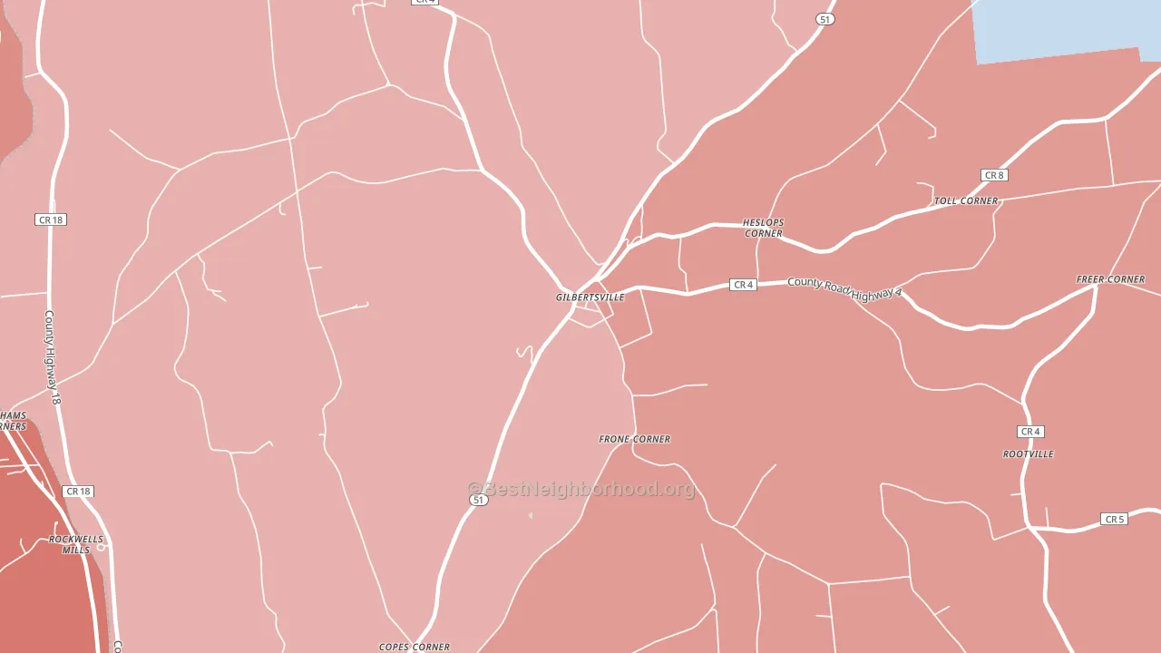 13776, NY block-group political-lean map