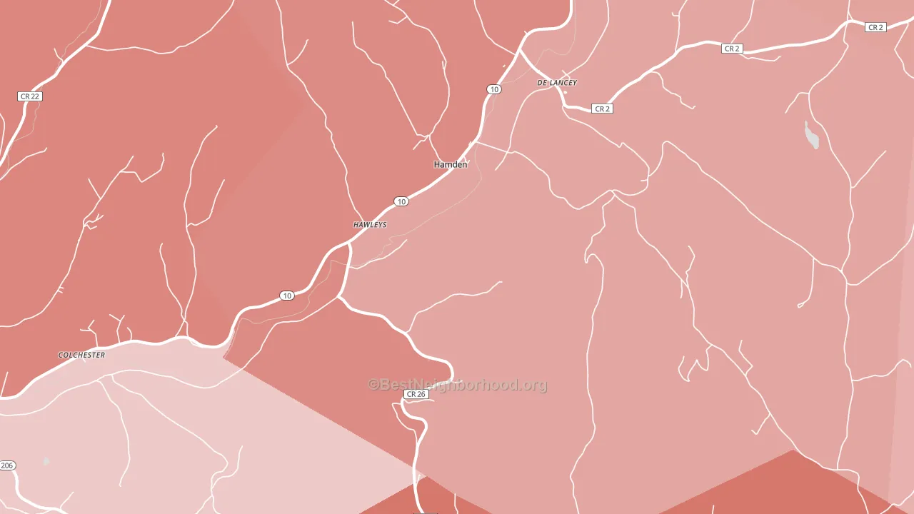 13782, NY block-group political-lean map