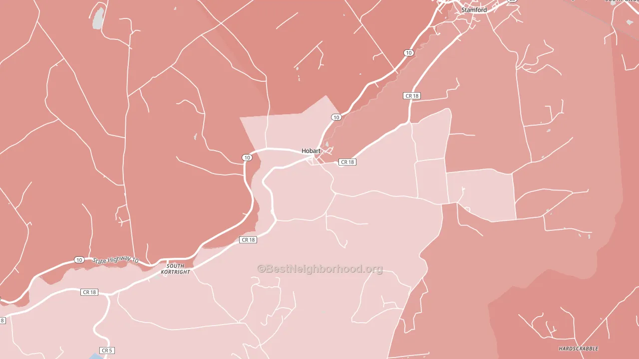 13788, NY block-group political-lean map