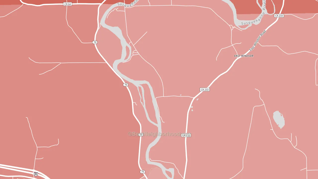 13826, NY block-group political-lean map