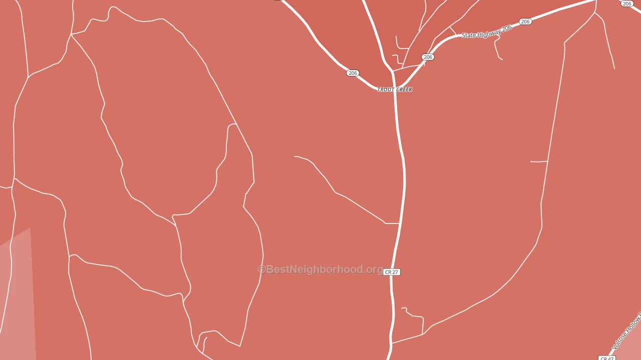 13847, NY block-group political-lean map