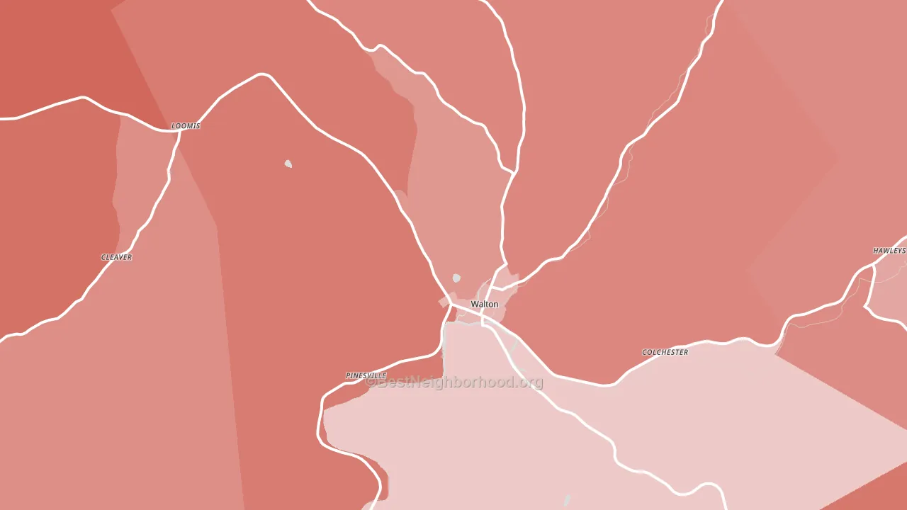 13856, NY block-group political-lean map