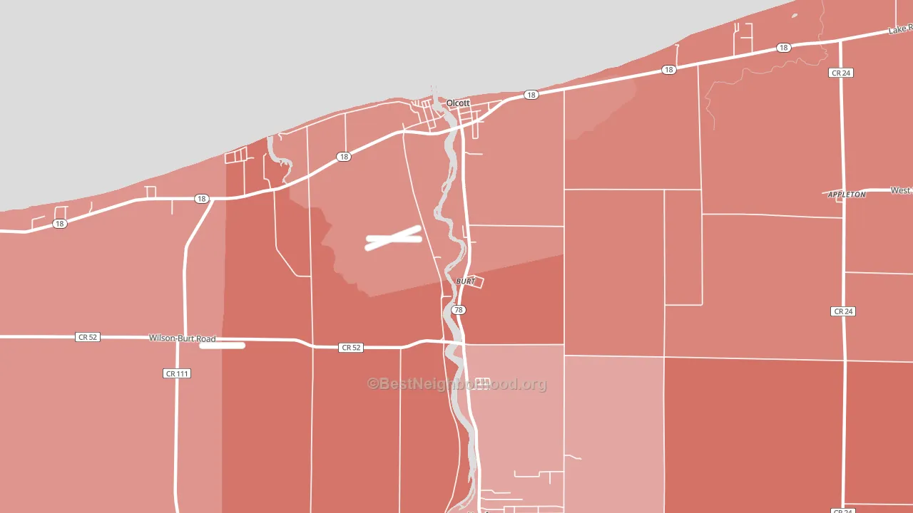 14028, NY block-group political-lean map