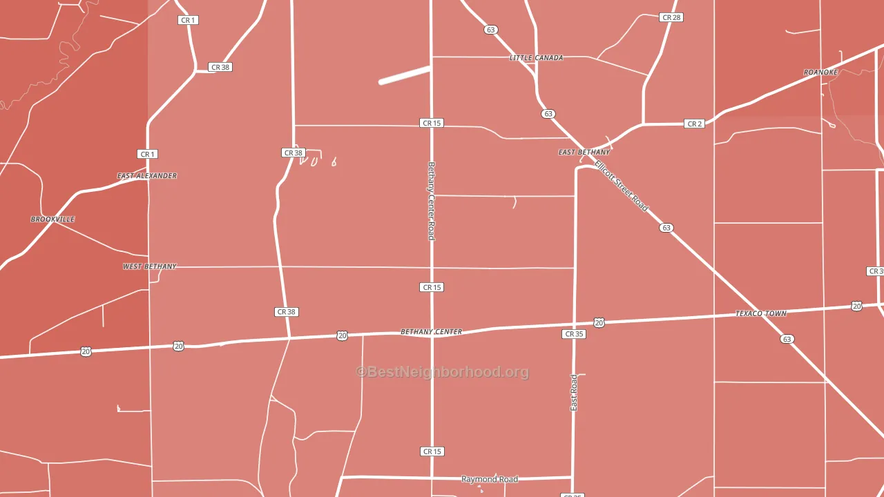 14054, NY block-group political-lean map