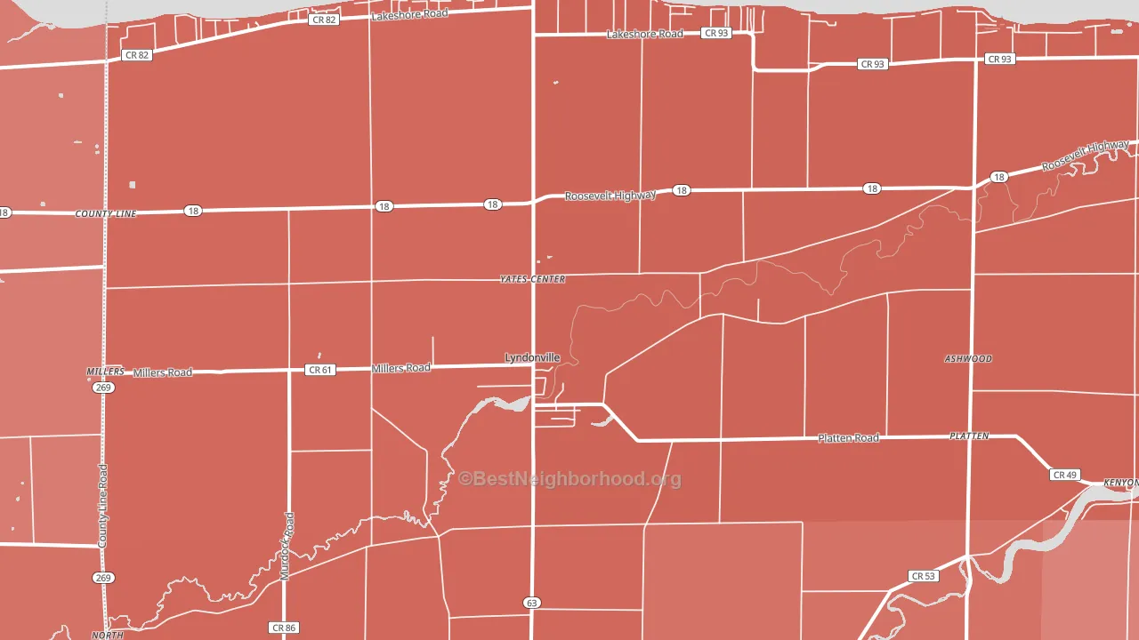 14098, NY block-group political-lean map
