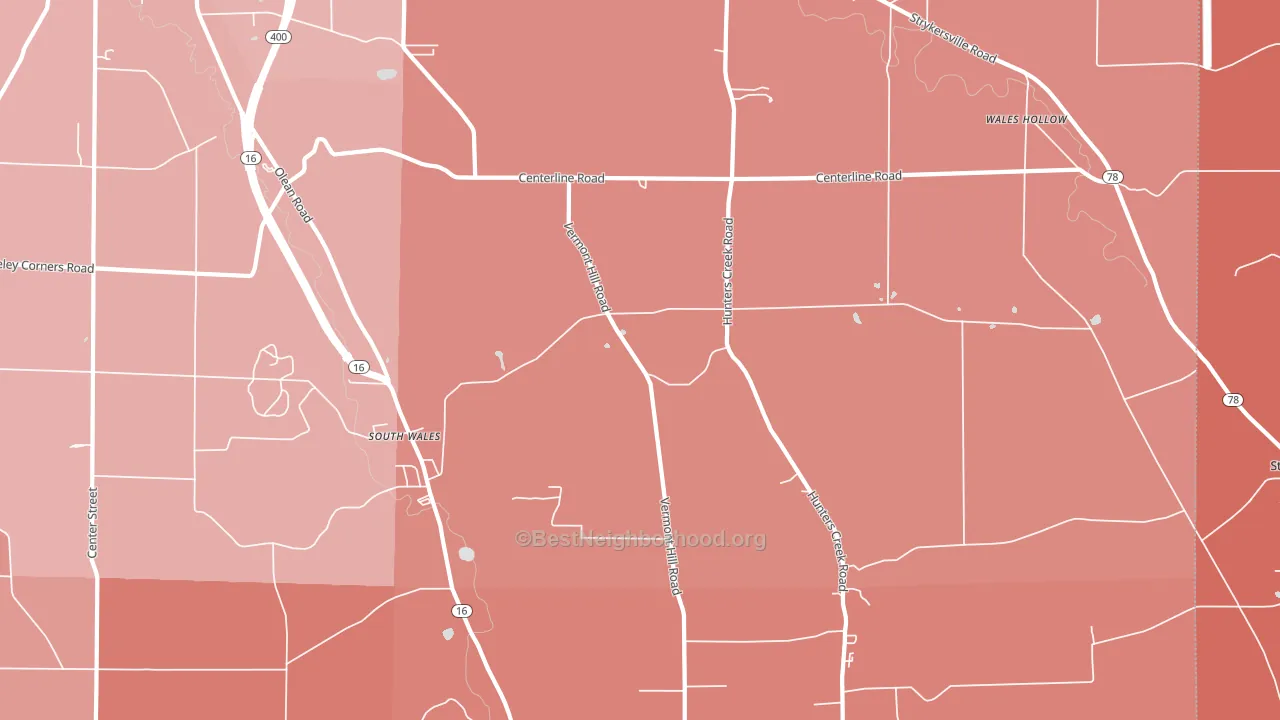 14139, NY block-group political-lean map