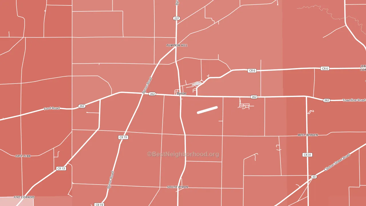 14422, NY block-group political-lean map