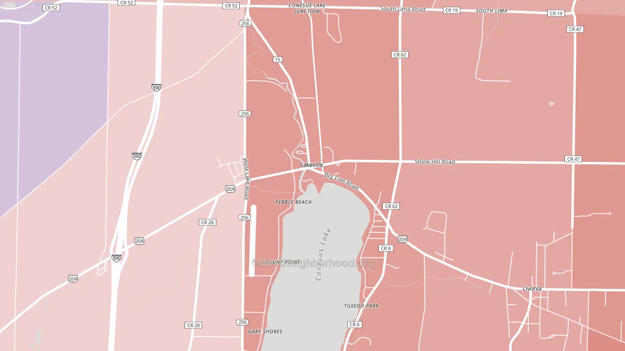 14480, NY block-group political-lean map