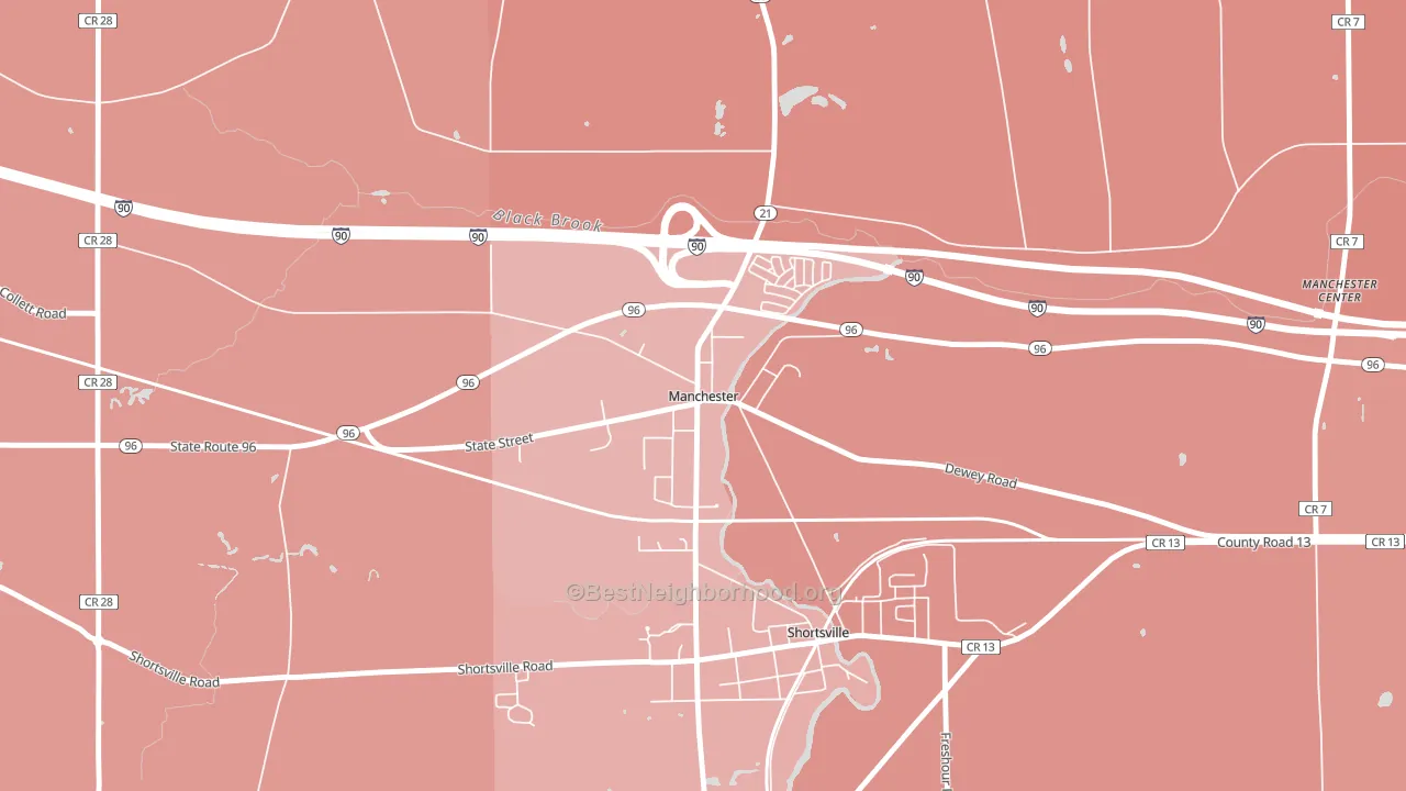 14504, NY block-group political-lean map