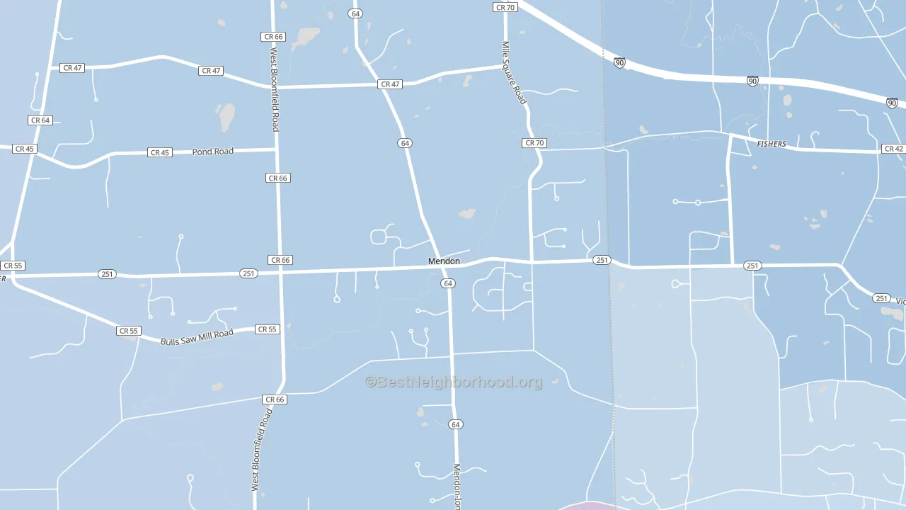 14506, NY block-group political-lean map