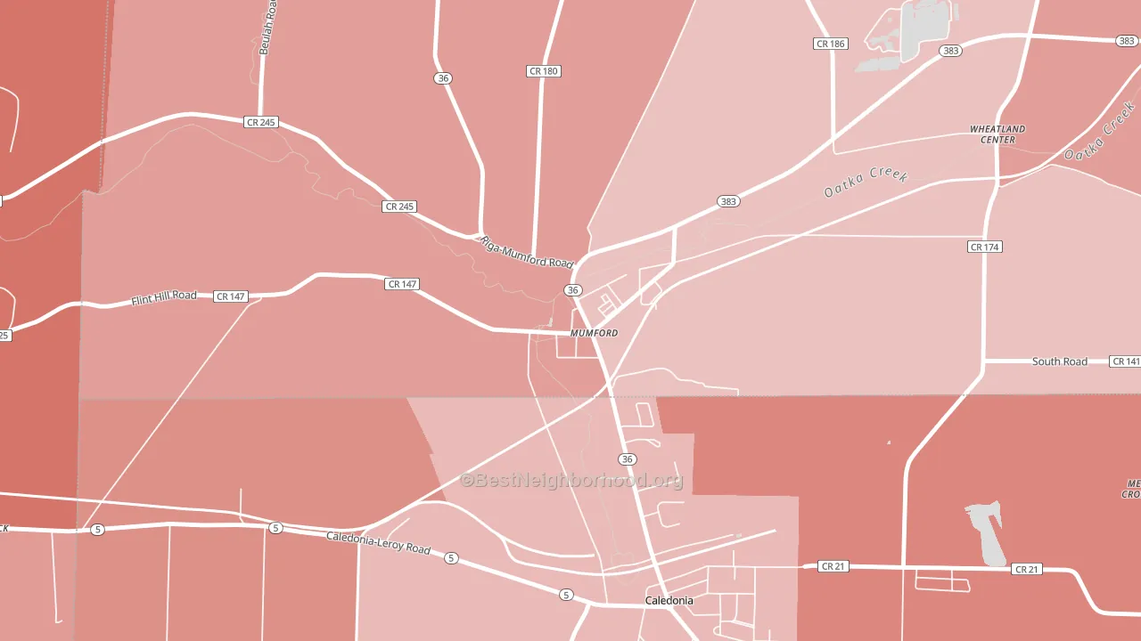 14511, NY block-group political-lean map