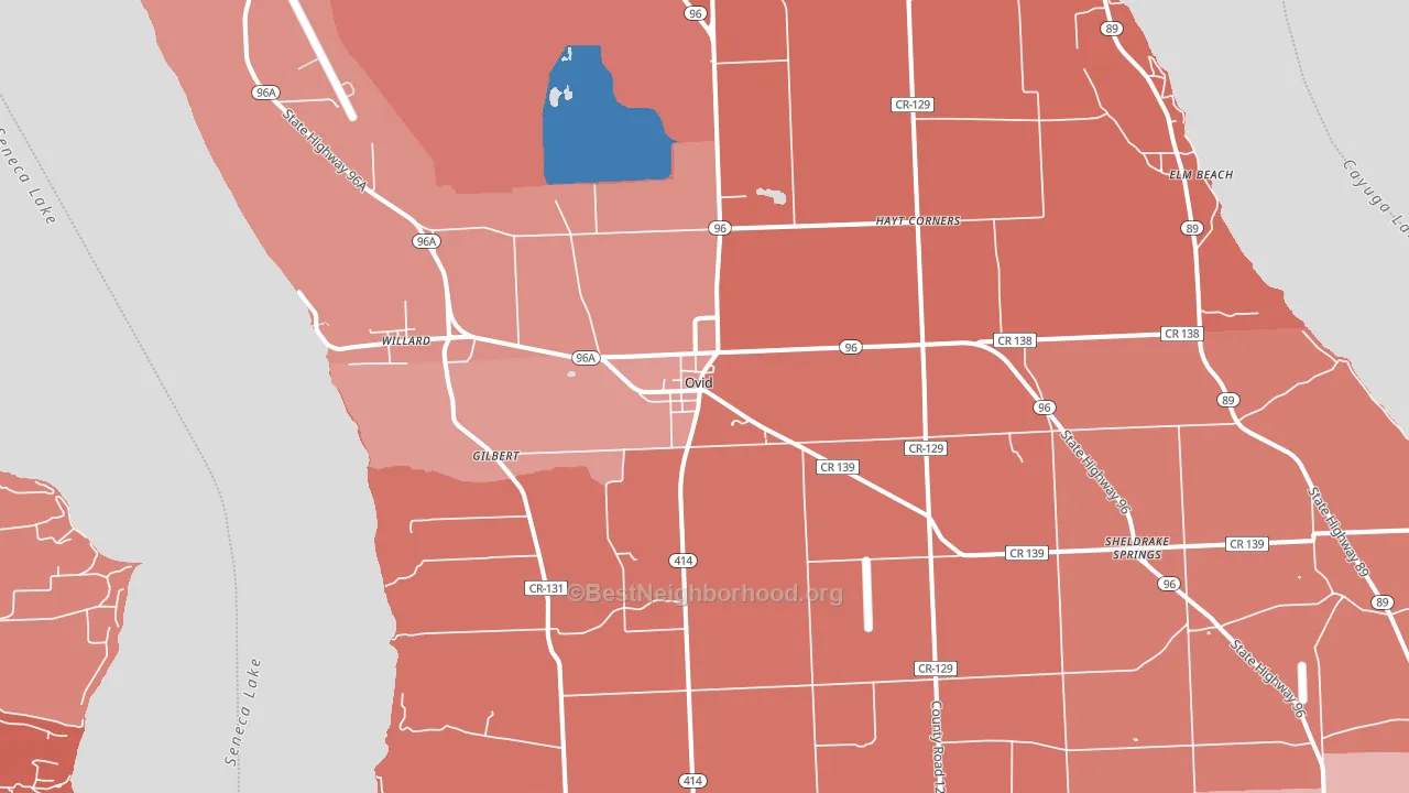 14521, NY block-group political-lean map