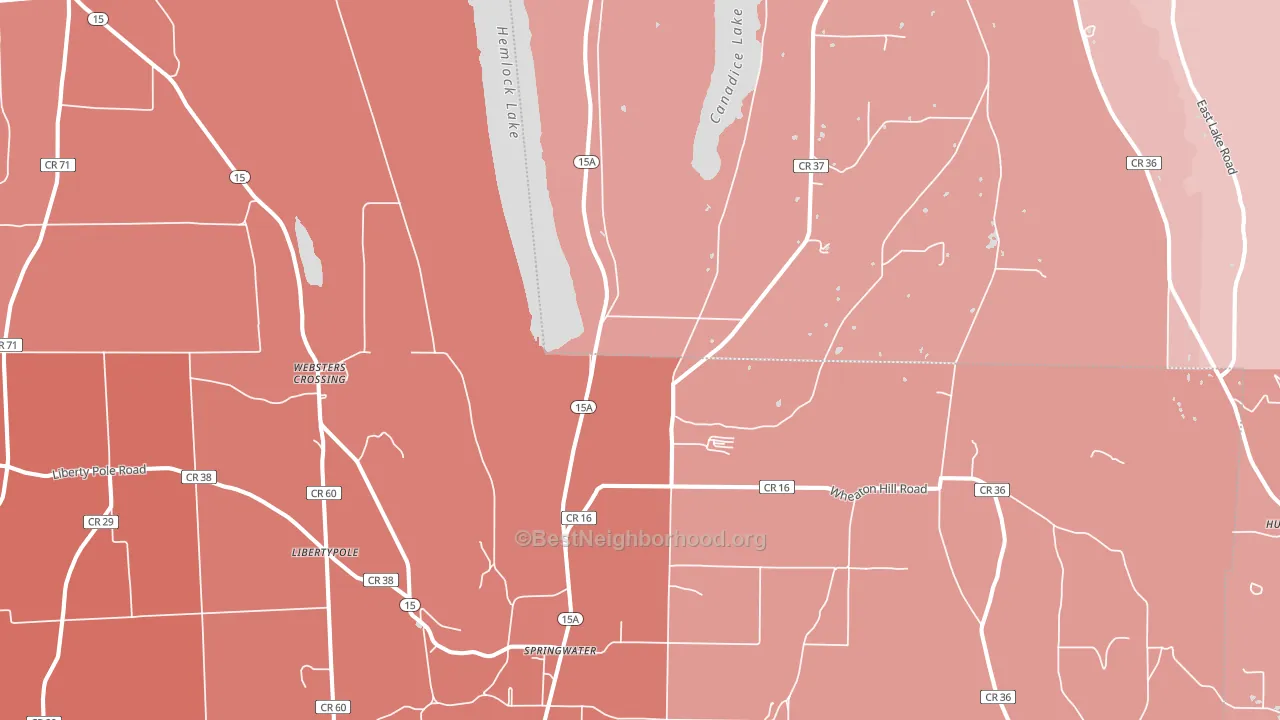 14560, NY block-group political-lean map