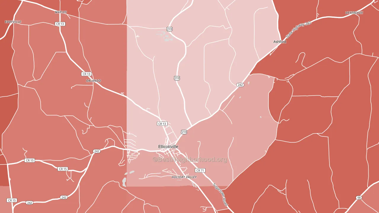 14731, NY block-group political-lean map