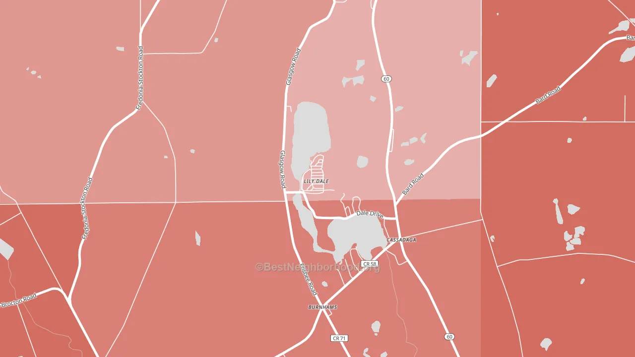 14752, NY block-group political-lean map