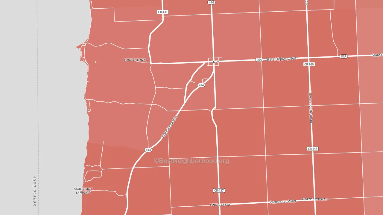 14860, NY block-group political-lean map