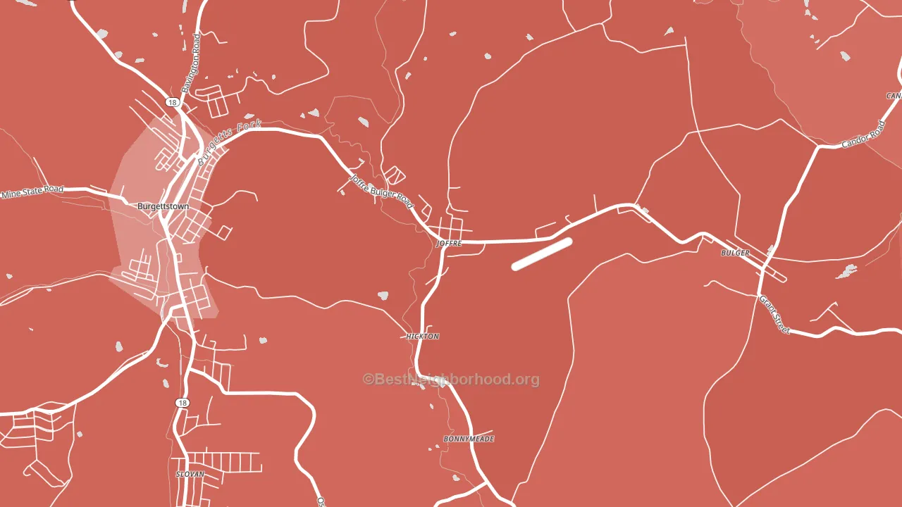 15053, PA block-group political-lean map