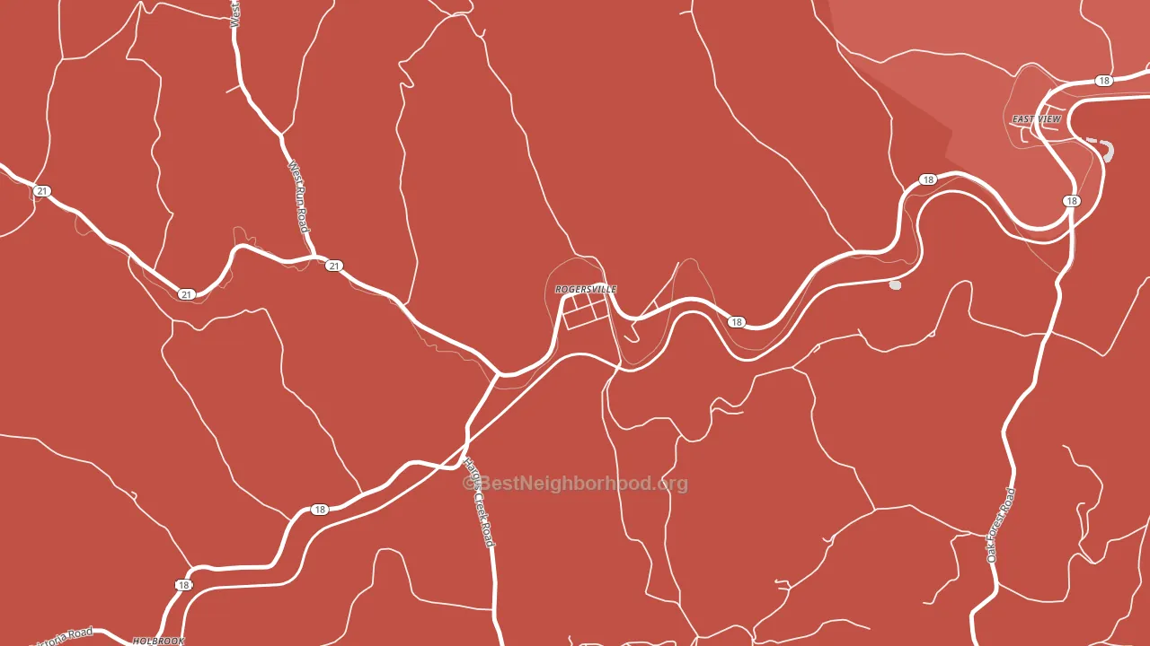 15359, PA block-group political-lean map