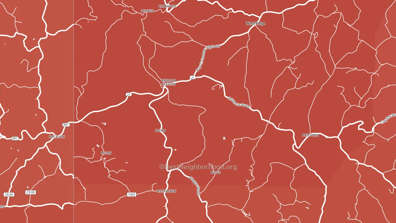 15380, PA block-group political-lean map