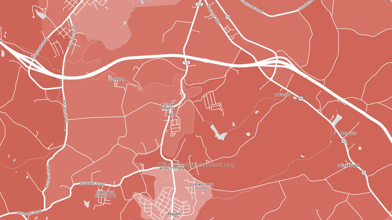 15413, PA block-group political-lean map