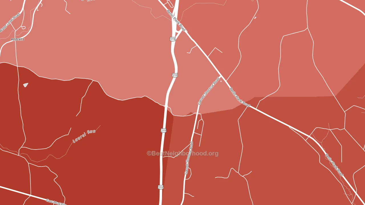 15510, PA block-group political-lean map