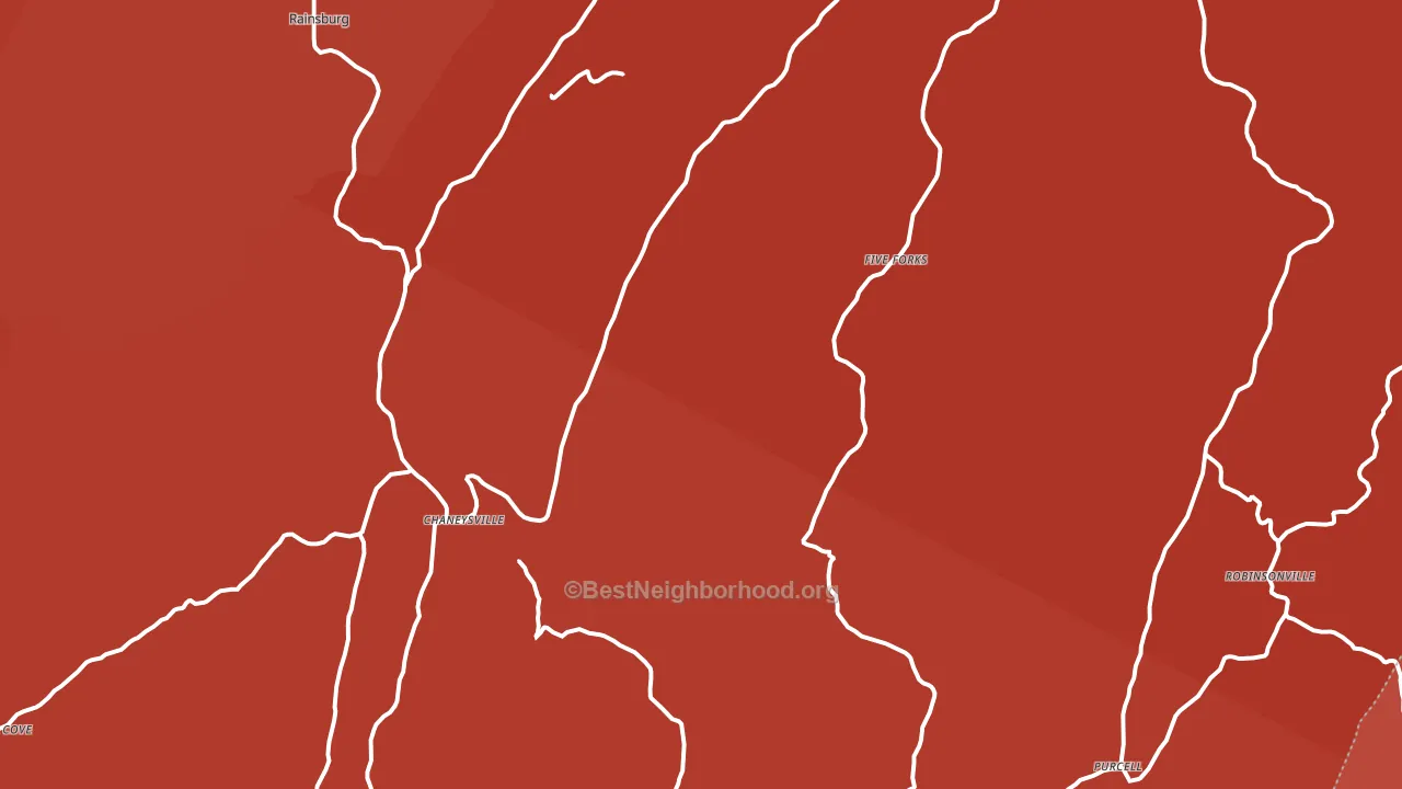15535, PA block-group political-lean map