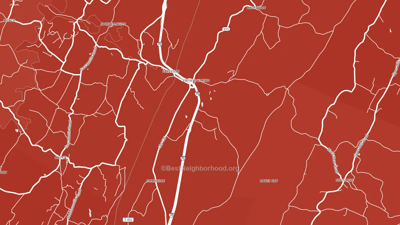 15536, PA block-group political-lean map