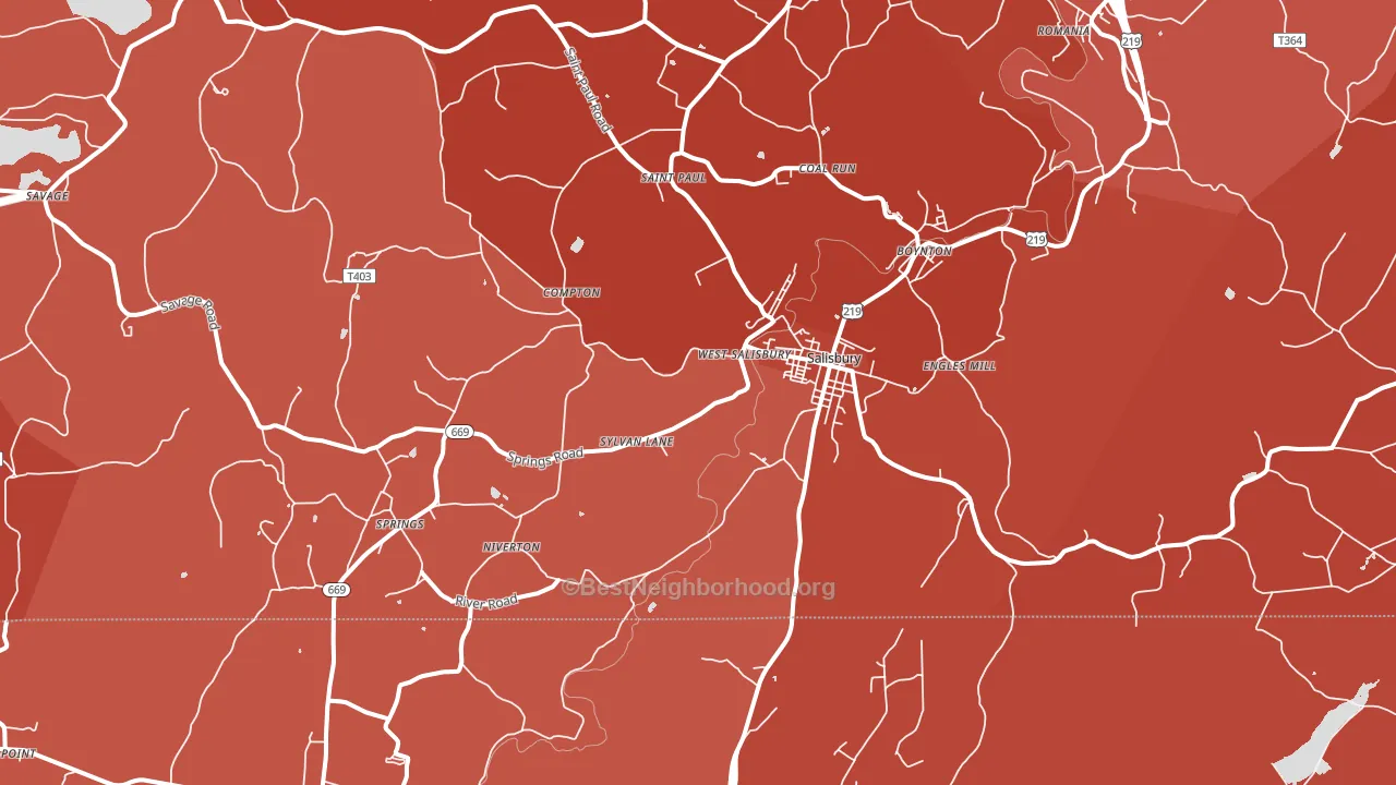 15558, PA block-group political-lean map