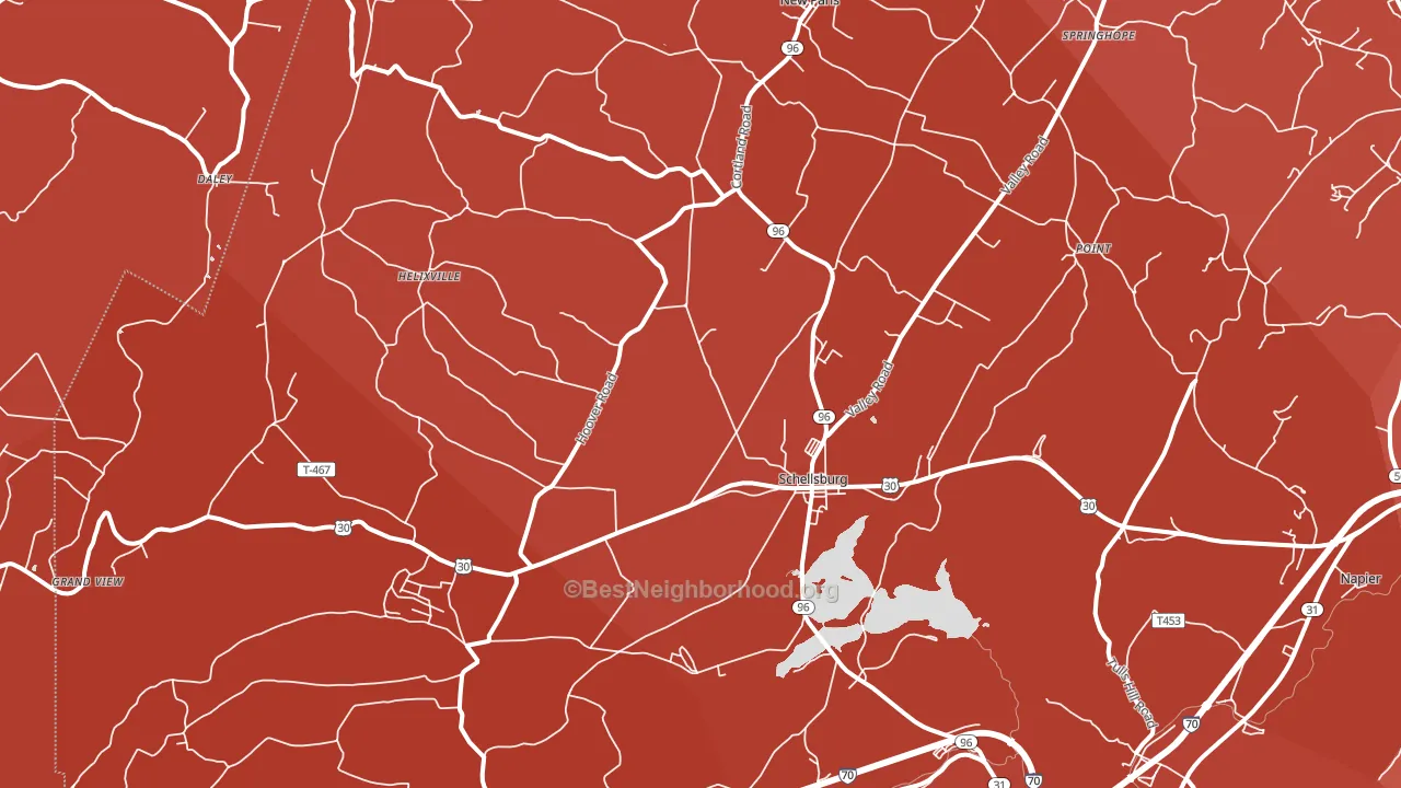 15559, PA block-group political-lean map