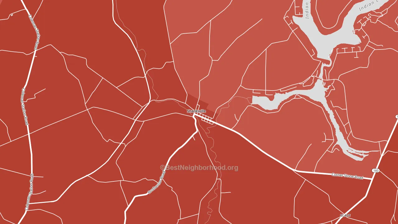 15560, PA block-group political-lean map