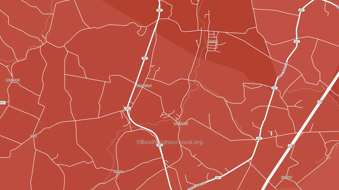 15561, PA block-group political-lean map
