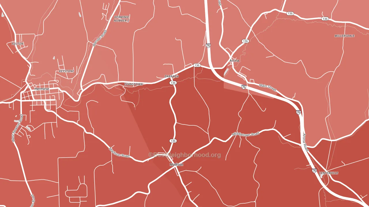 15625, PA block-group political-lean map