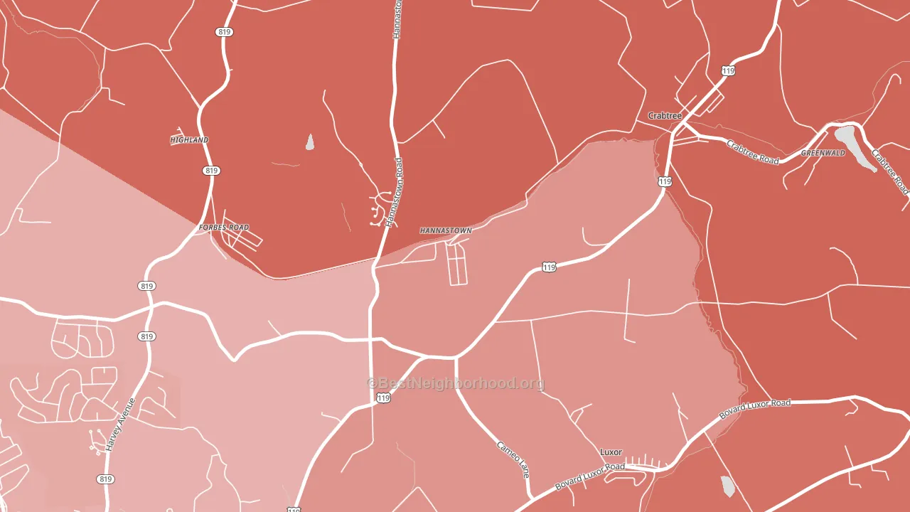 15635, PA block-group political-lean map
