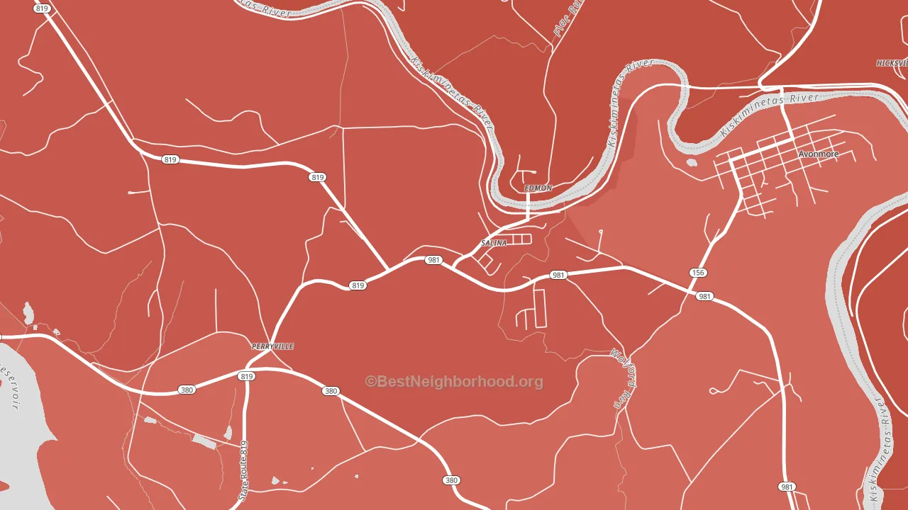 15680, PA block-group political-lean map