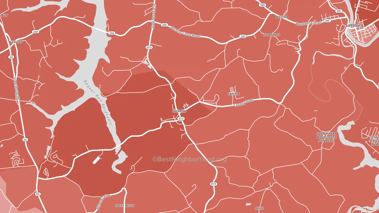 15684, PA block-group political-lean map
