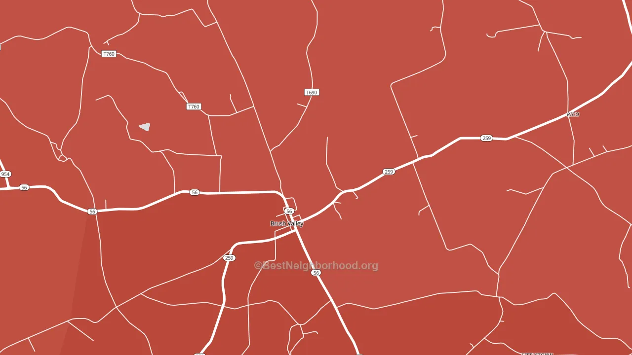 15720, PA block-group political-lean map