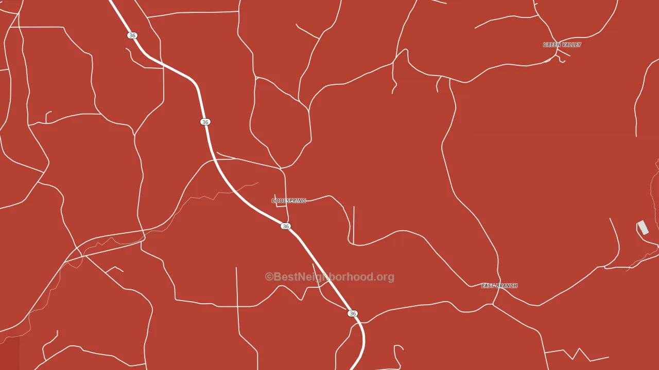 15730, PA block-group political-lean map