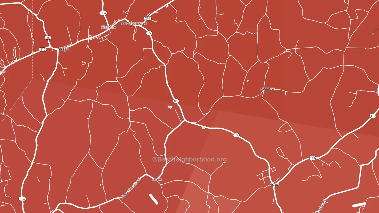 15747, PA block-group political-lean map
