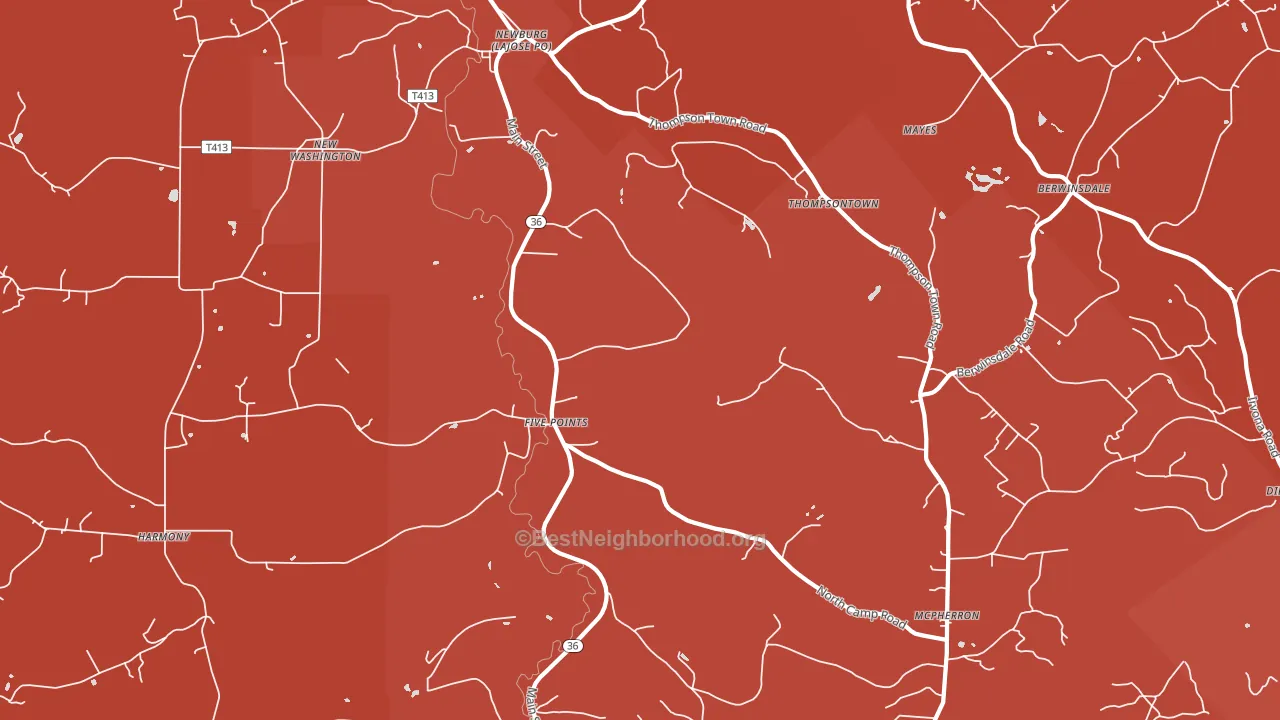 15753, PA block-group political-lean map