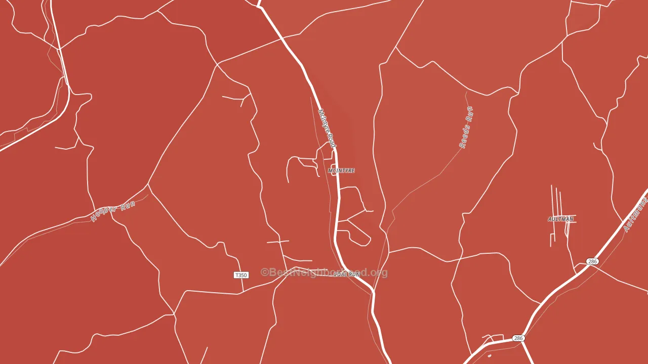 15756, PA block-group political-lean map