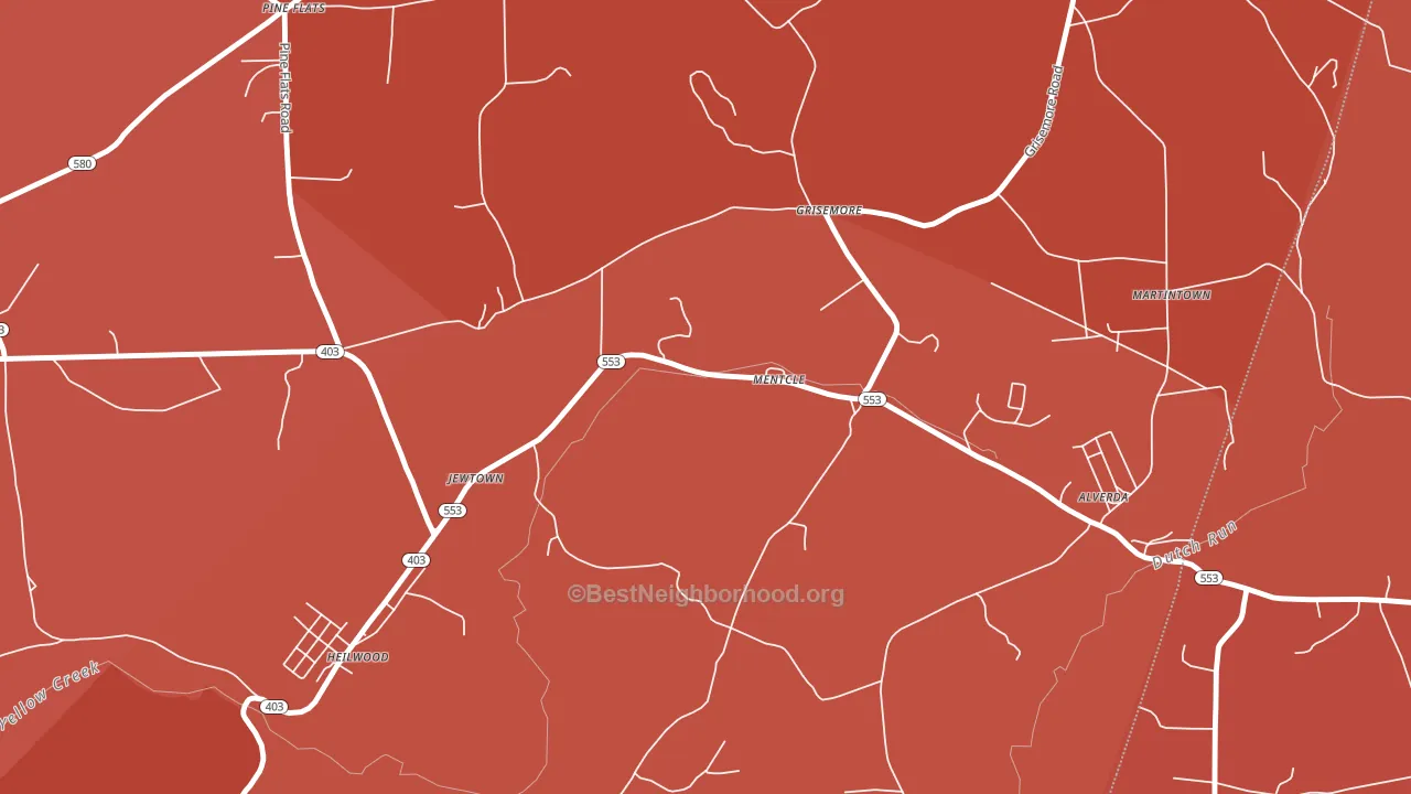 15761, PA block-group political-lean map