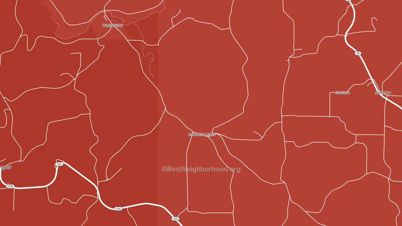 15776, PA block-group political-lean map