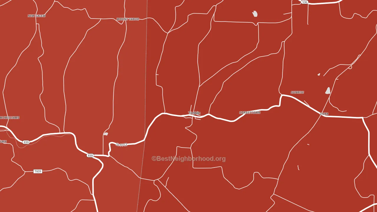 15778, PA block-group political-lean map