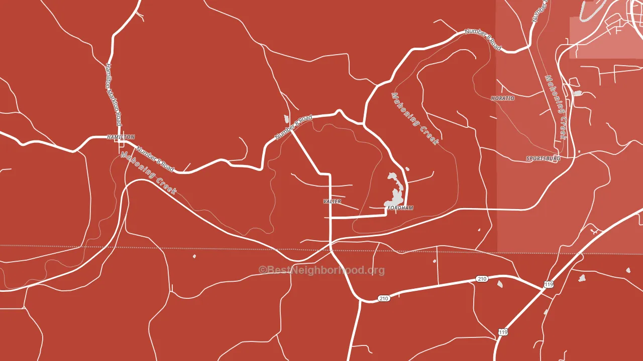 15780, PA block-group political-lean map