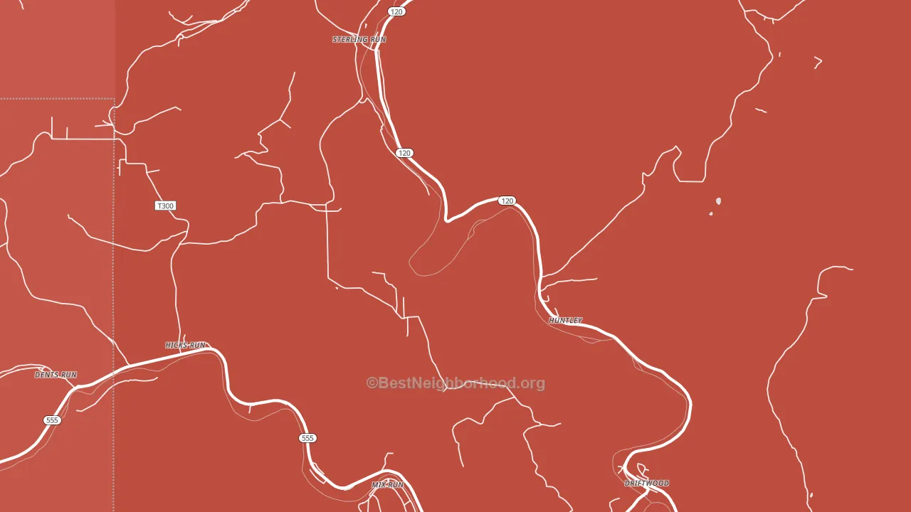 15832, PA block-group political-lean map