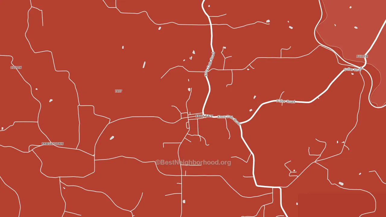 15847, PA block-group political-lean map