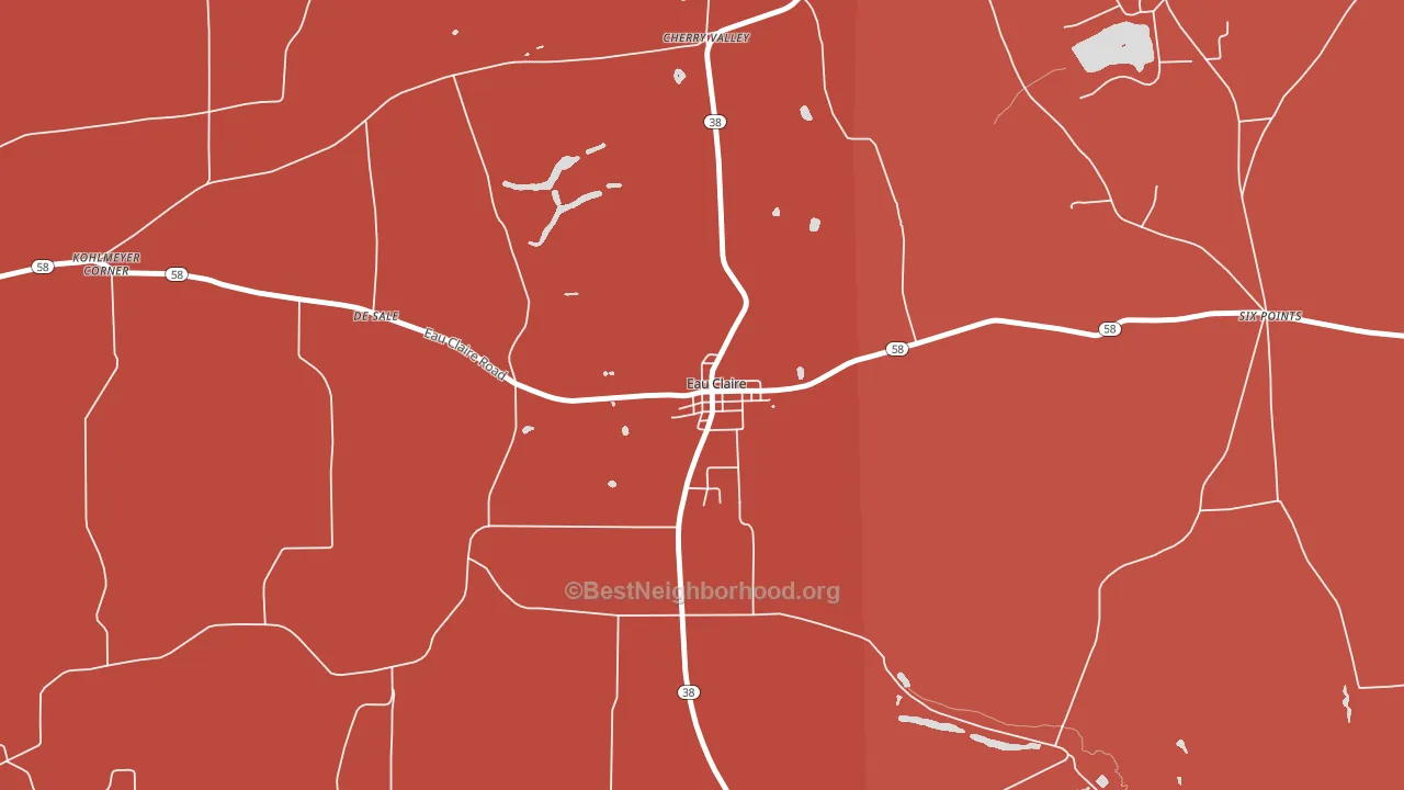 16030, PA block-group political-lean map